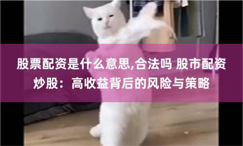 股票配资是什么意思,合法吗 股市配资炒股：高收益背后的风险与策略